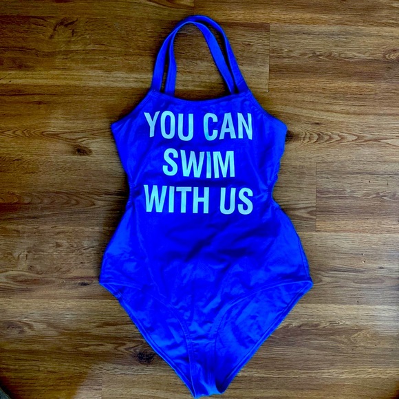 Forever 21 Swim Forever 2 Swimsuit You Can Swim With Us Size X